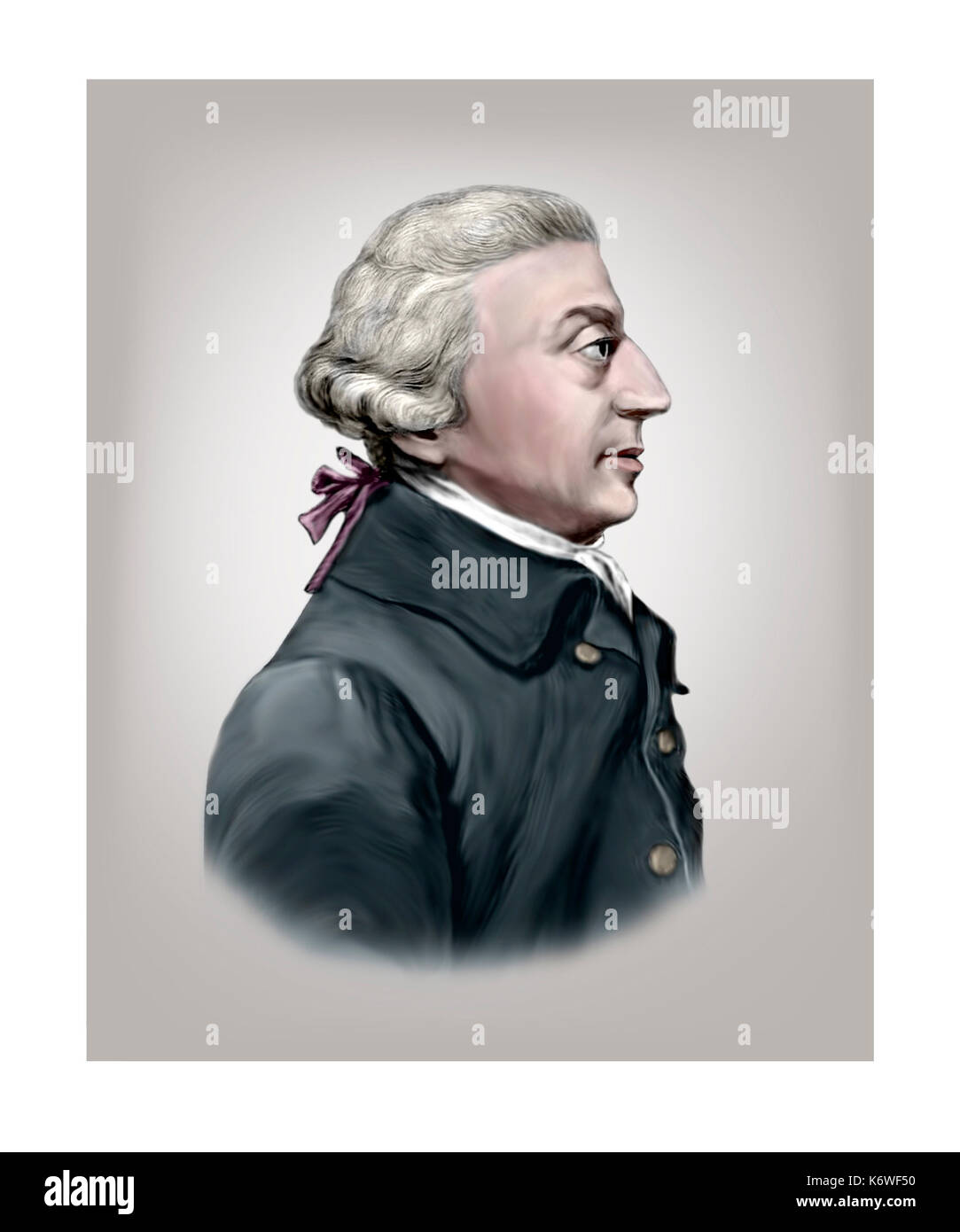 Adam Smith, 1723 - 1790, Scottish Economist, Author, Philosopher Stock Photo
