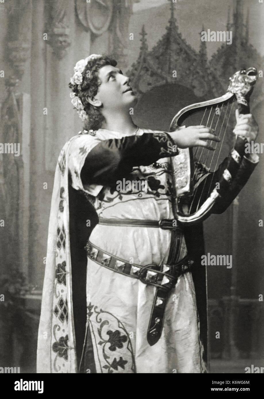 WAGNER - TANNHAUSER Ernst KRAUS (German Tenor, 1863-1941) in title rôle German composer & author, 1813-1883 Stock Photo