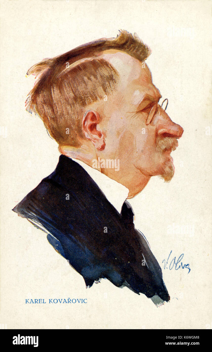 KOVAROVIC, Karel Czech Conductor & Composer, 18621920 Stock Photo Alamy