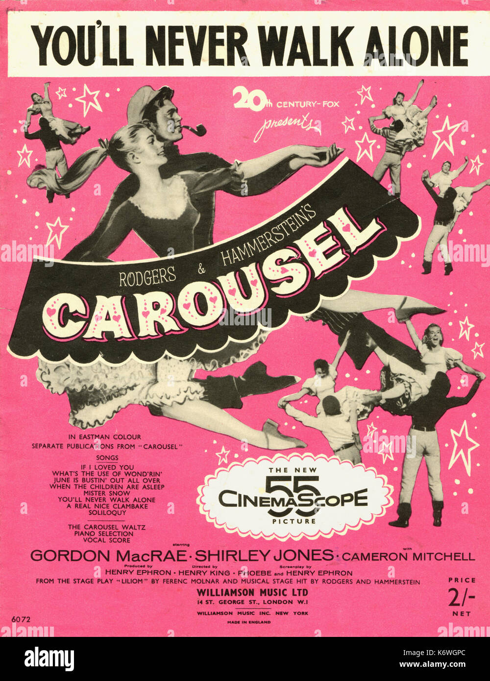 RODGERS & HAMMERSTEIN - CAROUSEL Illustrated score cover for 'You'll Never  Walk Alone' from the Musical 'Carousel' Dance Stock Photo - Alamy
