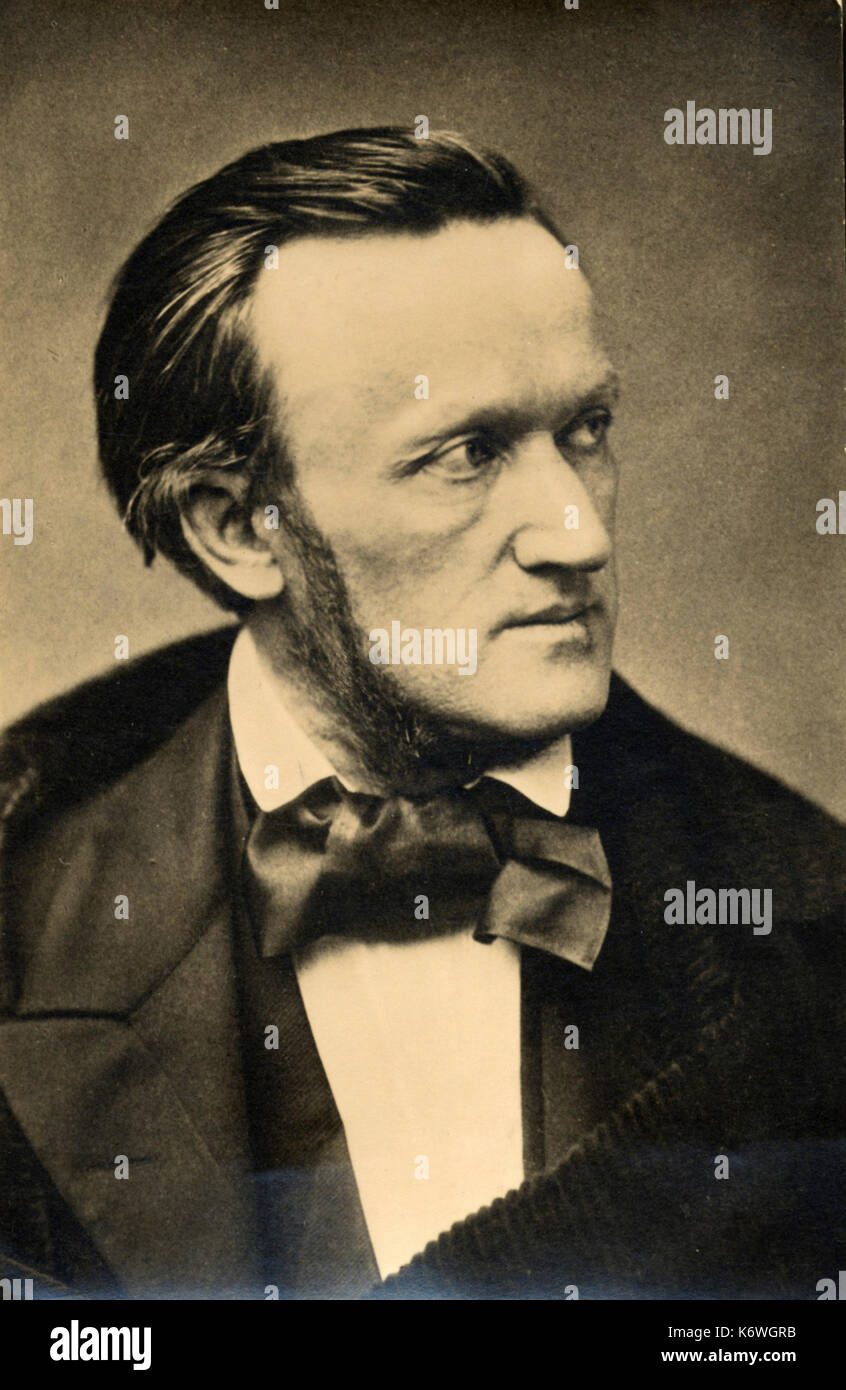 Richard Wagner. German composer & author, 1813-1883. Stock Photo