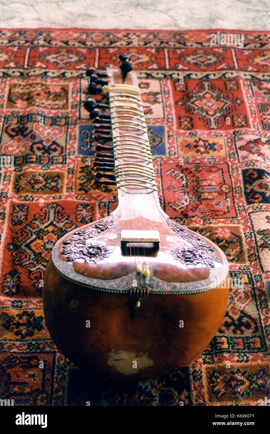 Vina - Indian stringed instrument Stock Photo