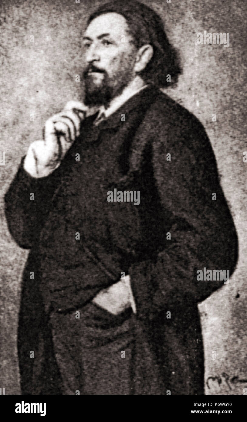 BELAIEV, Mitrofan Petrovich Courtesy of the Cobbett Association for Chamber Music Research, USA. Founded a pub. firm for the propegation of Russ. music.  (1836 - 1904) Stock Photo