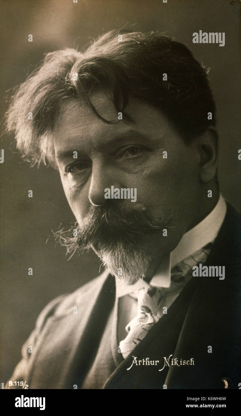Arthur Nikisch - Hungarian / German conductor. 12 October 1855 – 23 January  1922 Stock Photo
