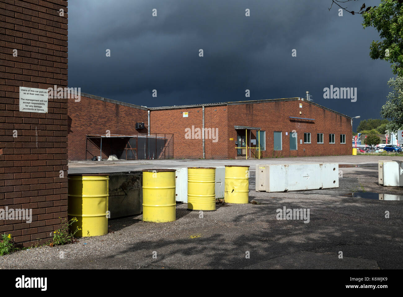 industrial unit in Exeter,british economy,global recession,Minimum wage,Gross domestic product:,unemployment ,Britain's economic growth Stock Photo