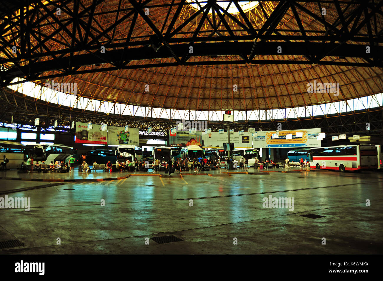 Central Bus Station, Thessaloniki, Greece Stock Photo Alamy