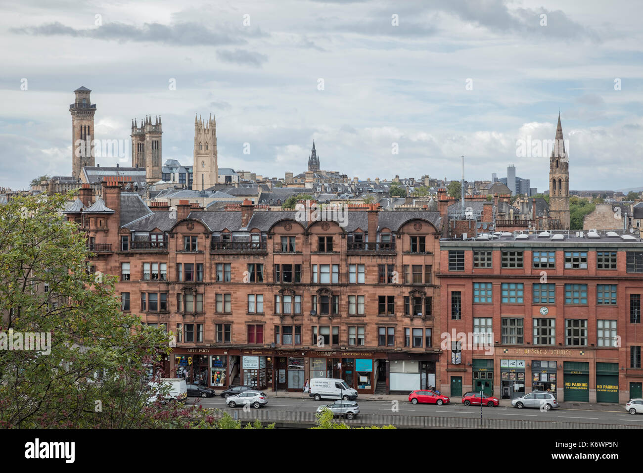Great view of the city of Glasgow Stock Photo