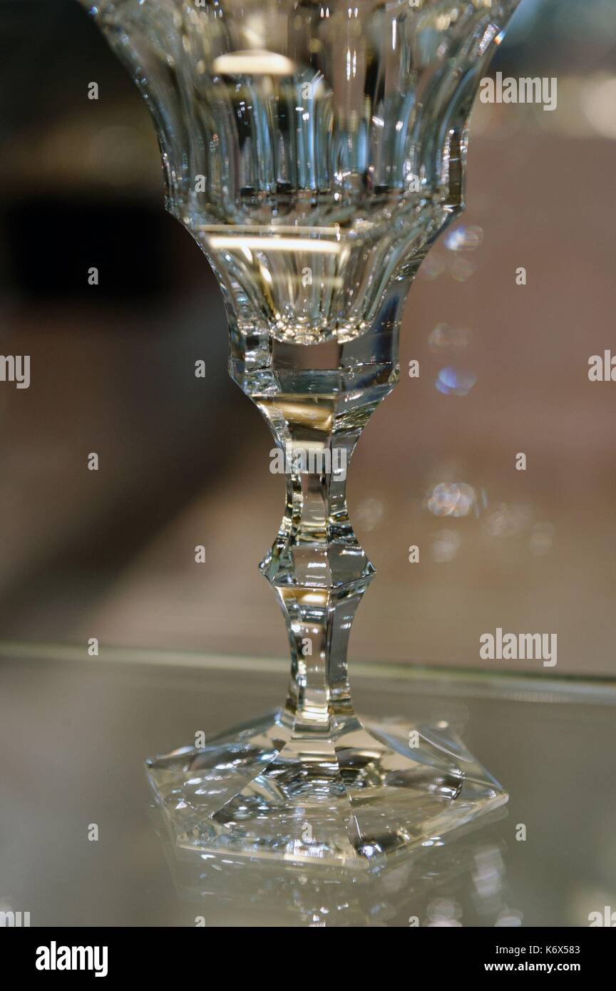 Coupe En Verre Alexandrite Signée Moser - Art Déco Vintage Bohême (années 30) - Rose - Occasion