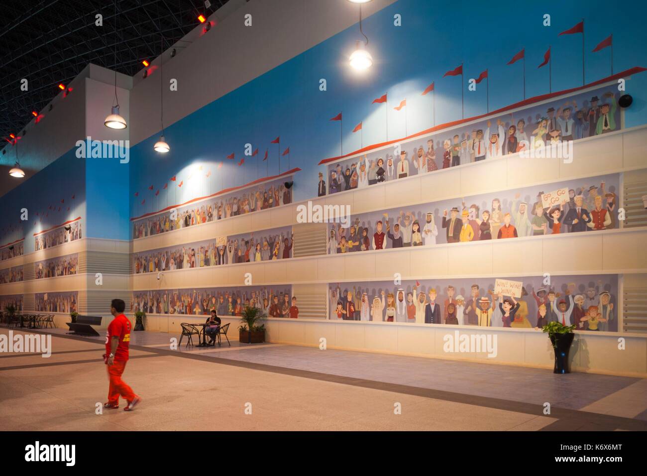 United Arab Emirates, Abu Dhabi, Yas Island, Ferrari World Amusement