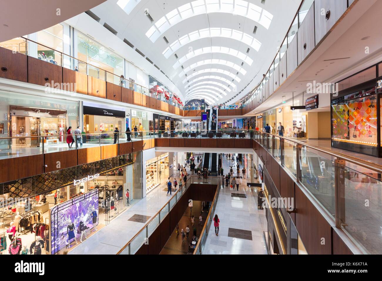 United Arab Emirates, Dubai, Downtown Dubai, Dubai Mall, interior Stock ...