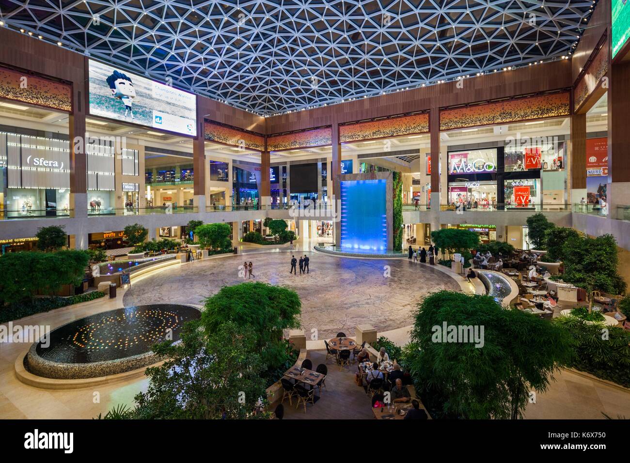 United Arab Emirates, Abu Dhabi, Yas Island, Yas Mall, interior, opened in 2015 Stock Photo Alamy
