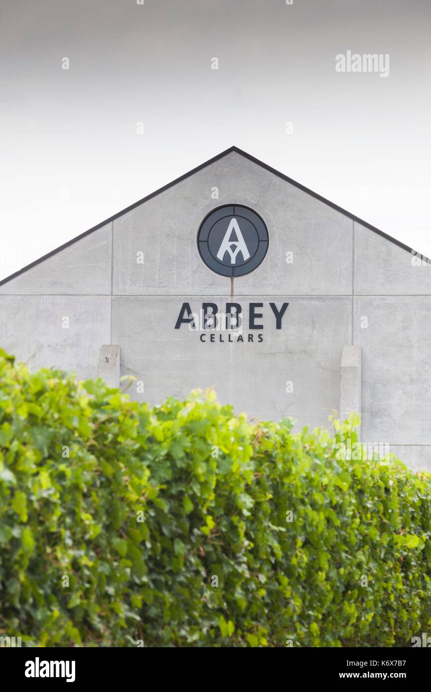 New Zealand, North Island, Hawkes Bay, Hastings, Abbey Cellars Winery and Brewery, exterior Stock Photo