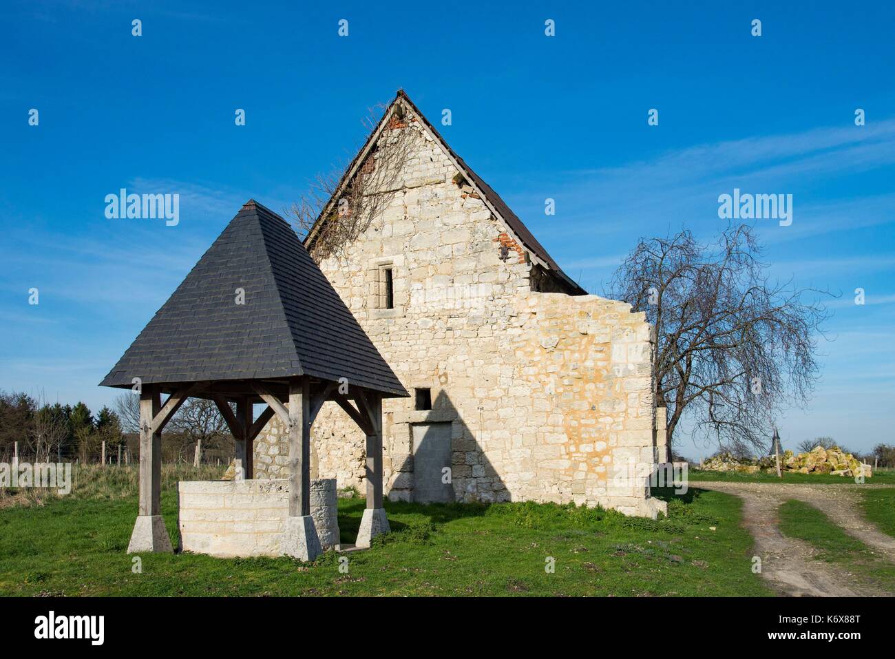 France, Seine Maritime, Le Mesnil sous Jumieges, manor of the Vine or