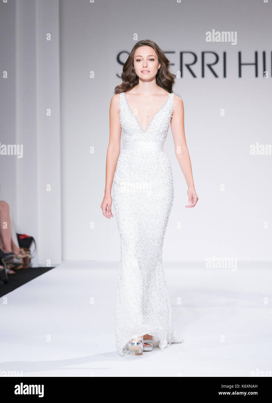 New York, United States. 12th Sep, 2017. Model walks runway for Sherri