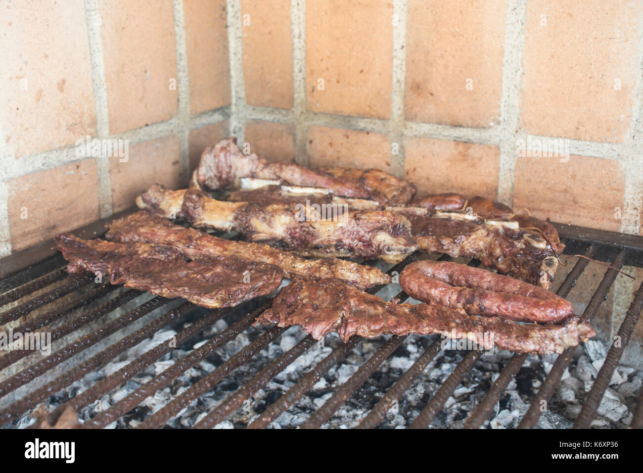 Traditional argentine barbecue or asado. Buenos Aires, Argentina Stock Photo