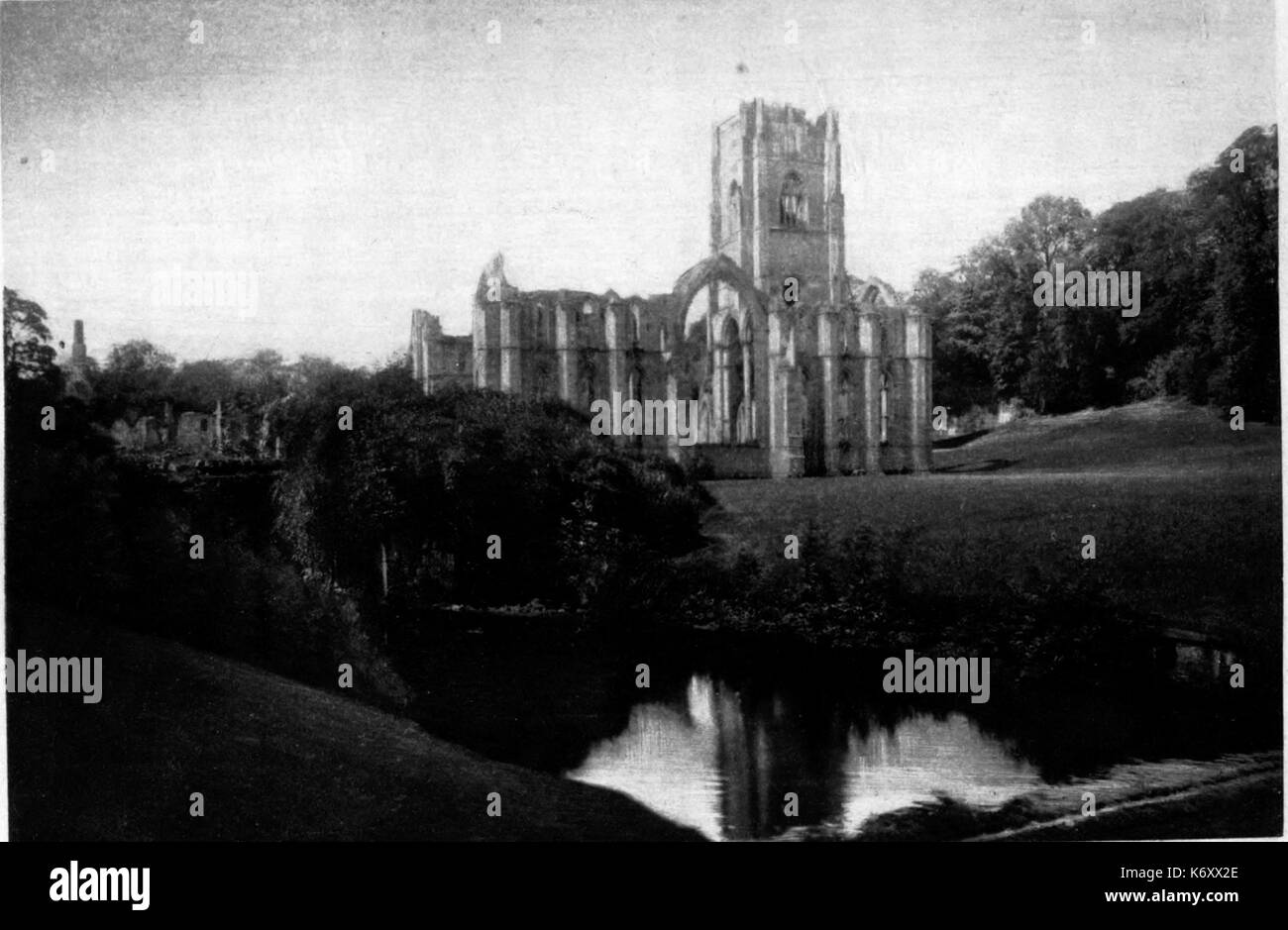 Fountains abbey (book) 0127 Stock Photo Alamy