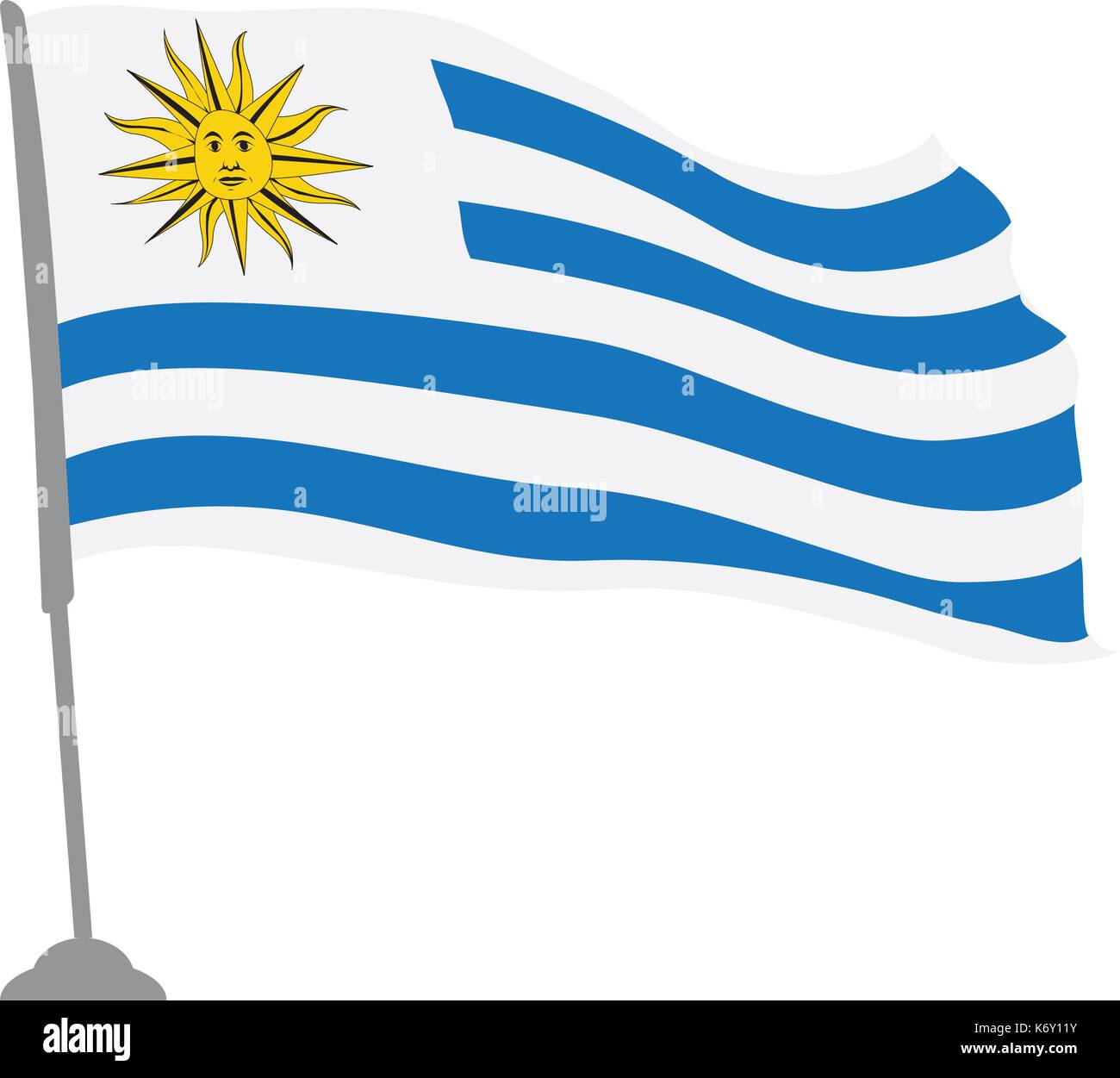 Flag of Uruguay Stock Vector Image & Art - Alamy