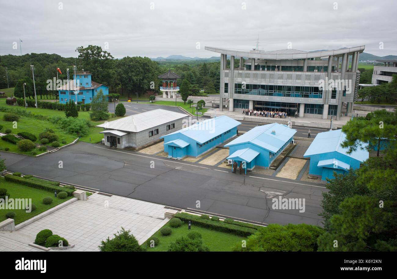 Buildings in the Joint Security Area and Military Demarcation Line seen