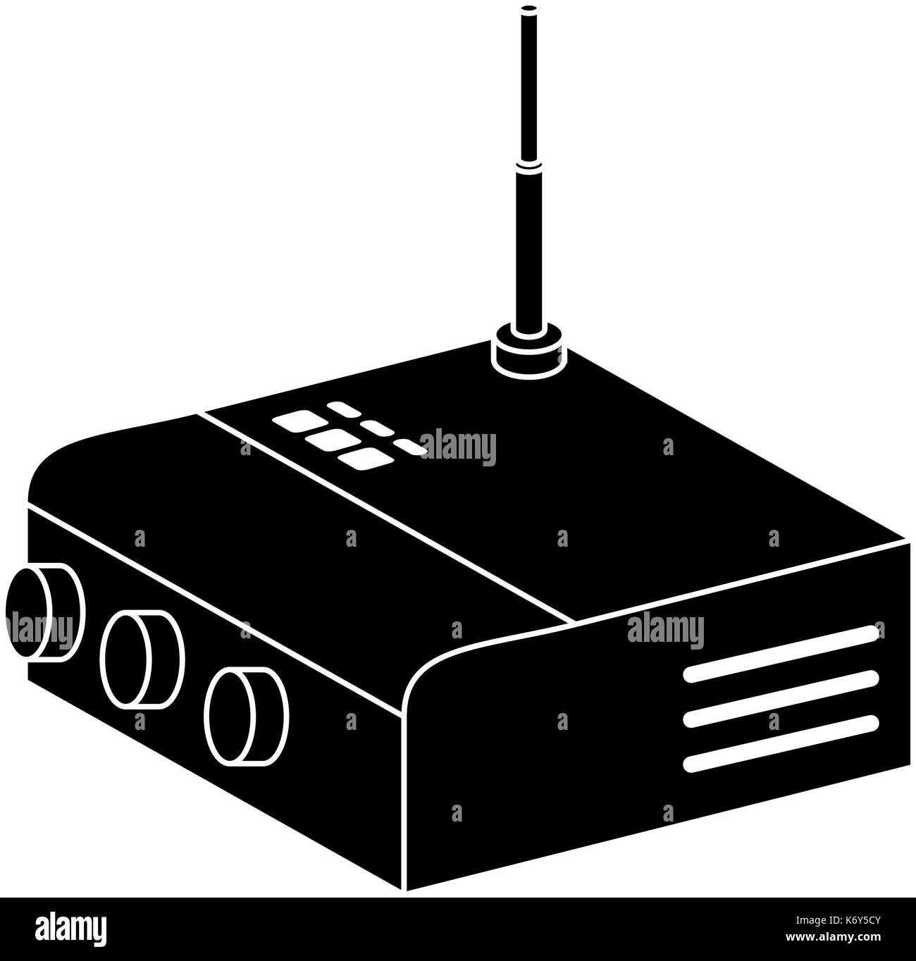 router wifi isolated icon vector illustration design Stock Vector Image ...
