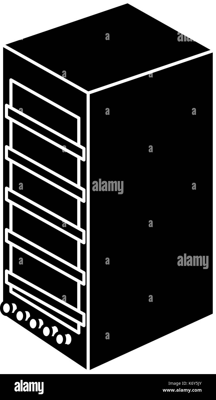 tower computer isolated icon vector illustration design Stock Vector ...