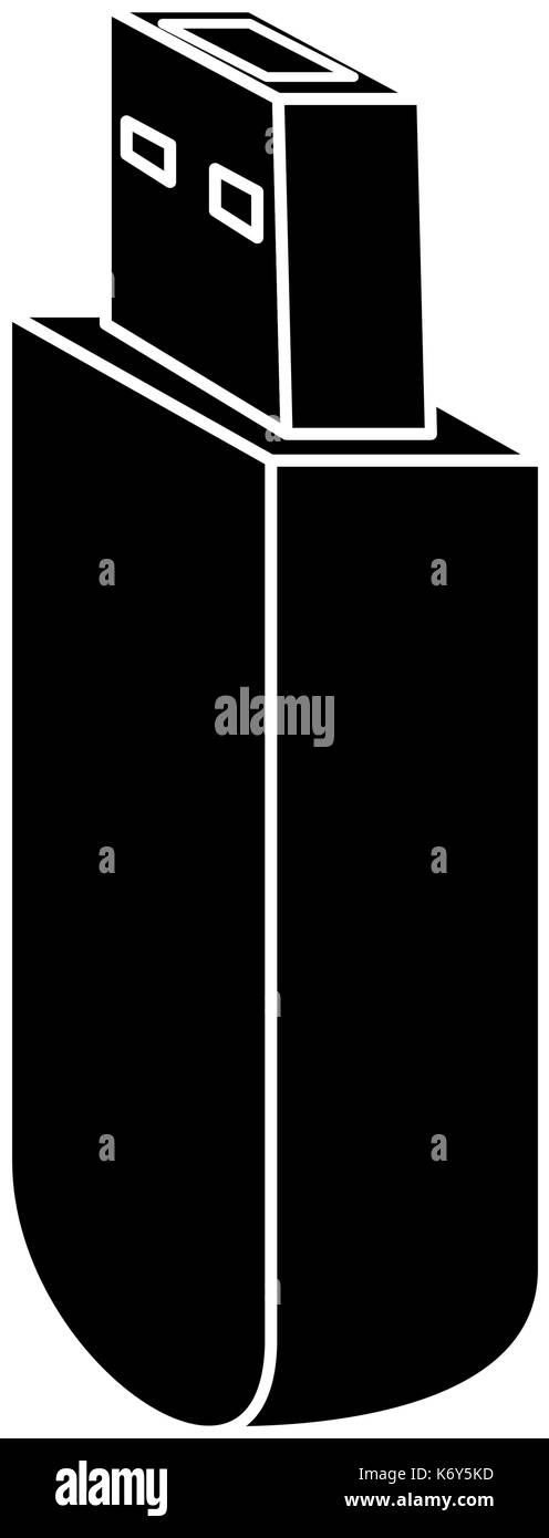 usb memory isolated icon vector illustration design Stock Vector Image ...