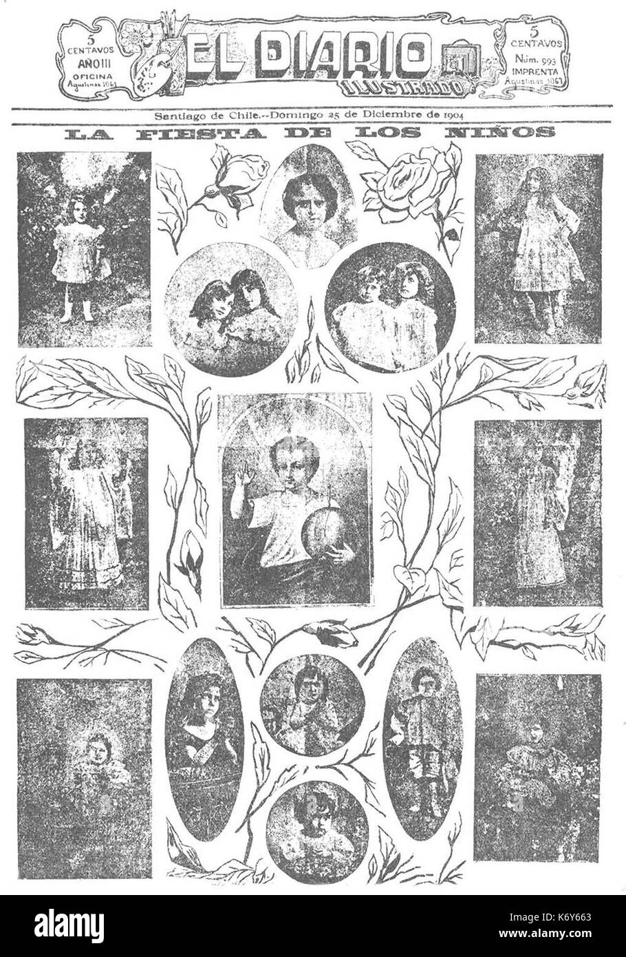 El Diario Ilustrado, 25 de diciembre de 1904 Stock Photo Alamy