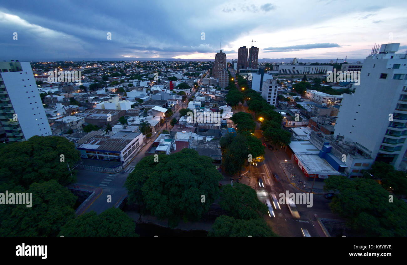 Cordoba, Argentina - 2017: Panoramic view of the city. Stock Photo