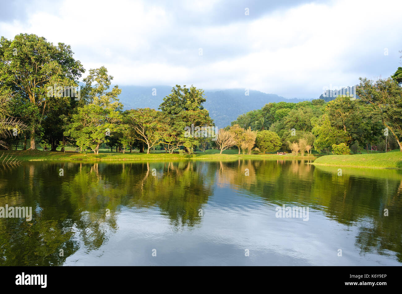 Taiping lake garden at sunset, Taiping, Malaysia calm waters at the