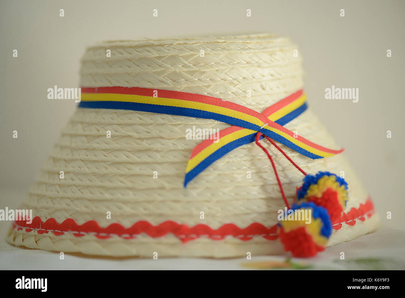 Romanian traditional male hat specific to the northern part of the country,  from Tara Oasului - Oas Country, Maramures, Romania Stock Photo - Alamy