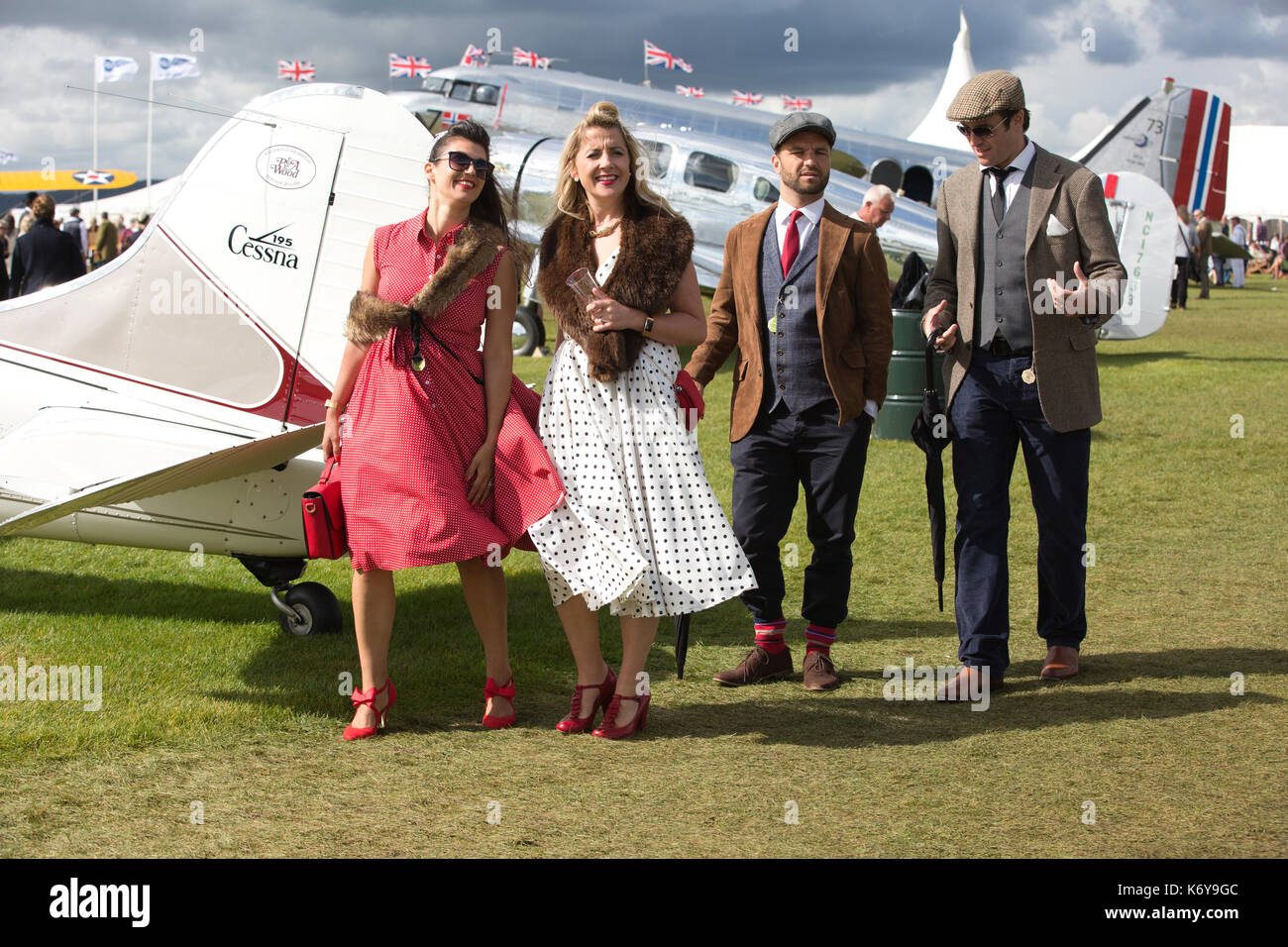 Goodwood Revival 2017 Meeting, Goodwood race track, organised by the British Automobile Racing Club, Chichester, West Sussex, England, UK Stock Photo