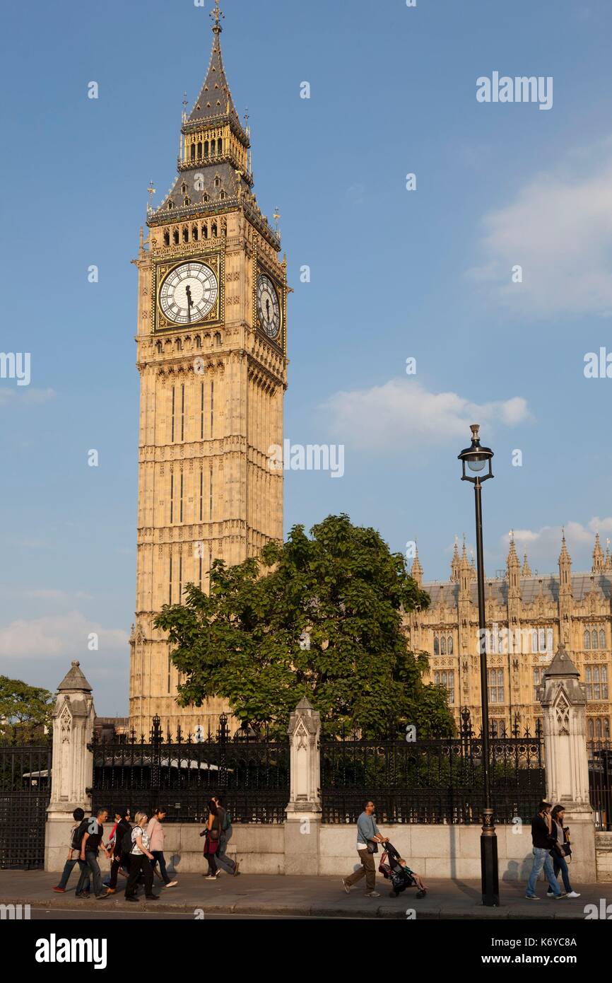 United Kingdom, London, clock tower of the Palace of Westminster, Big