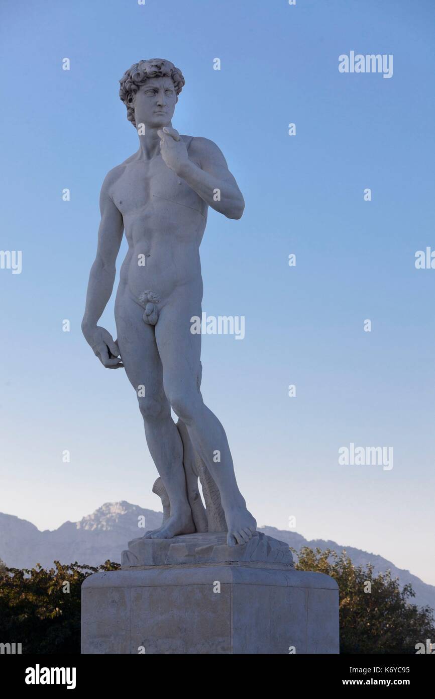 Statue david prado beach hi-res stock photography and images - Alamy