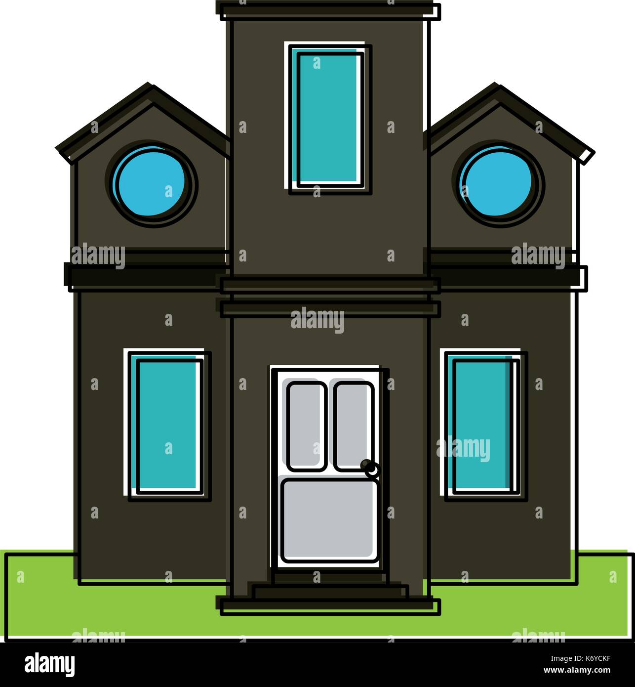 classic family house or home icon image Stock Vector Image & Art - Alamy