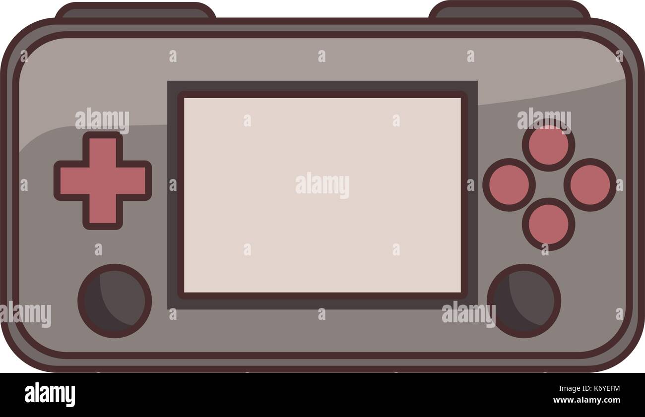 Portable videogame console Stock Vector Image & Art - Alamy