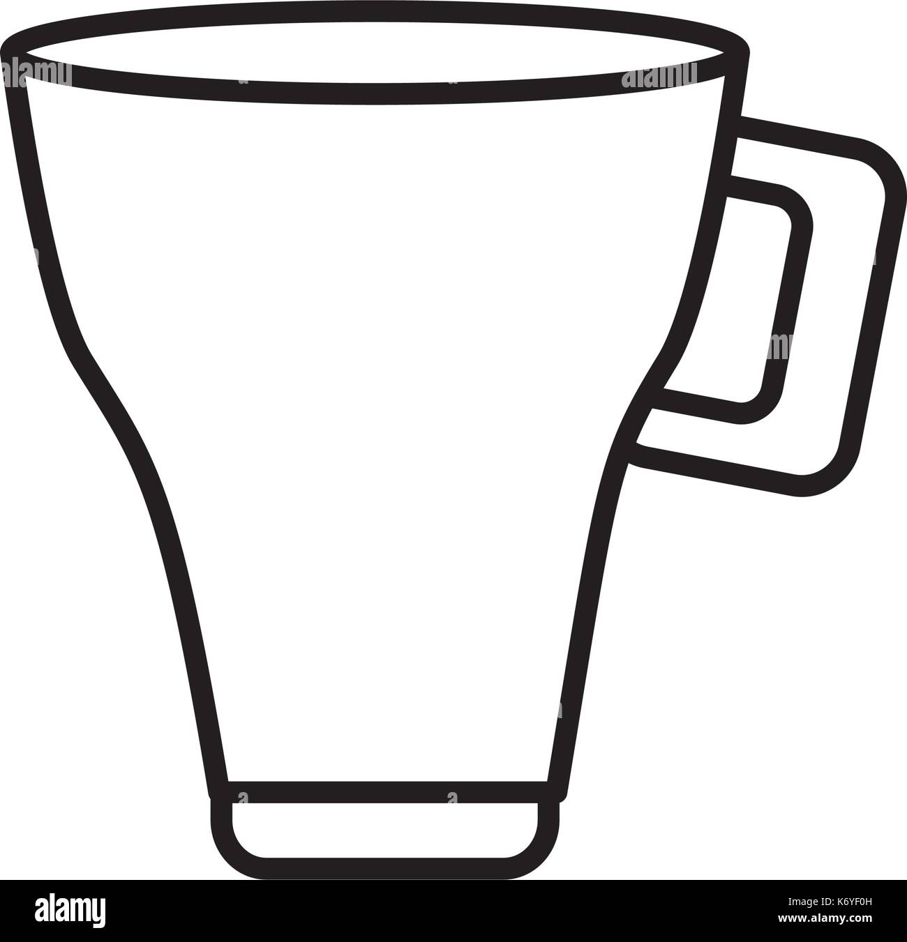 Mug porcelain isolated Stock Vector