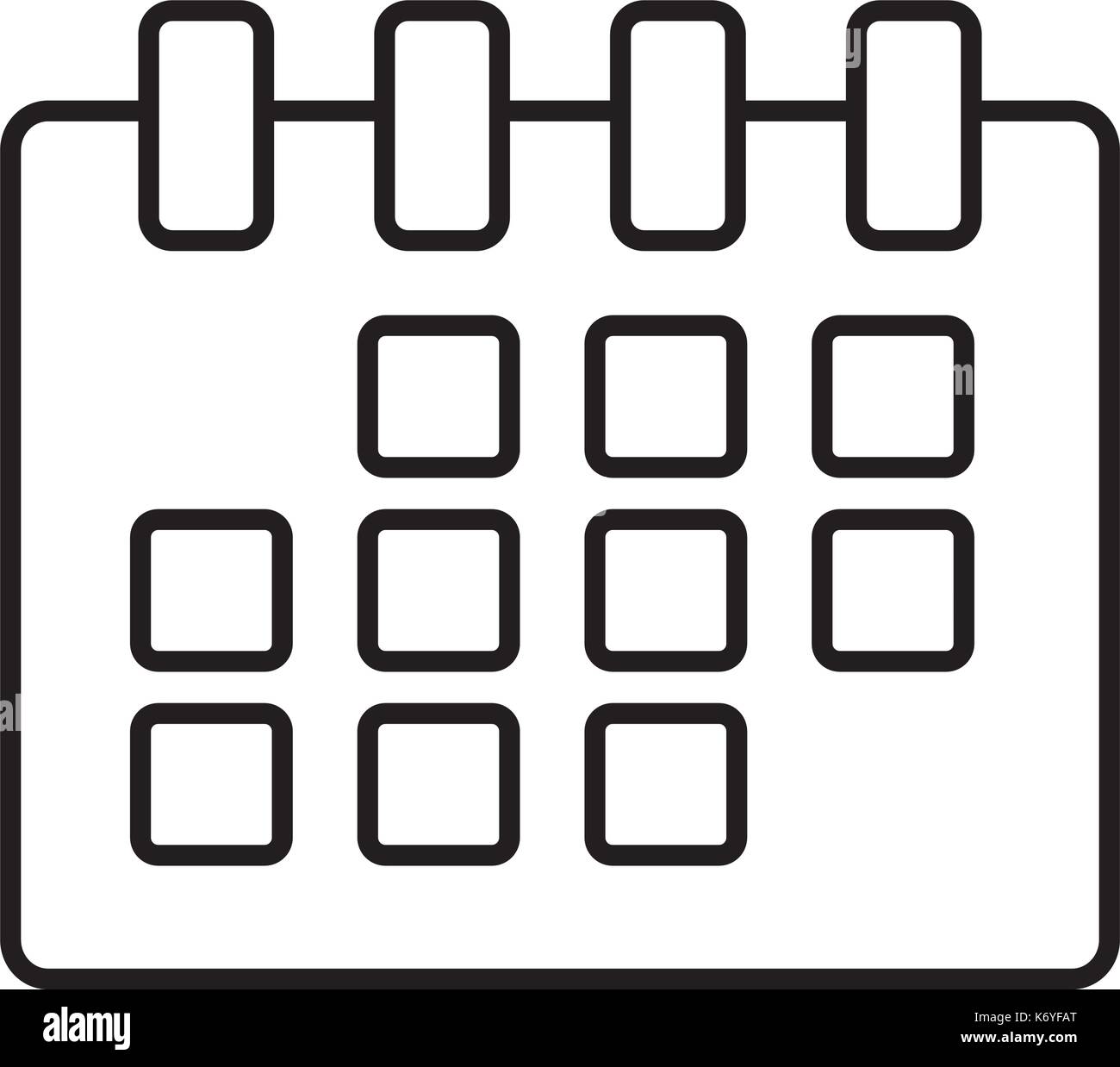 Calendar isolated symbol Stock Vector Image & Art - Alamy