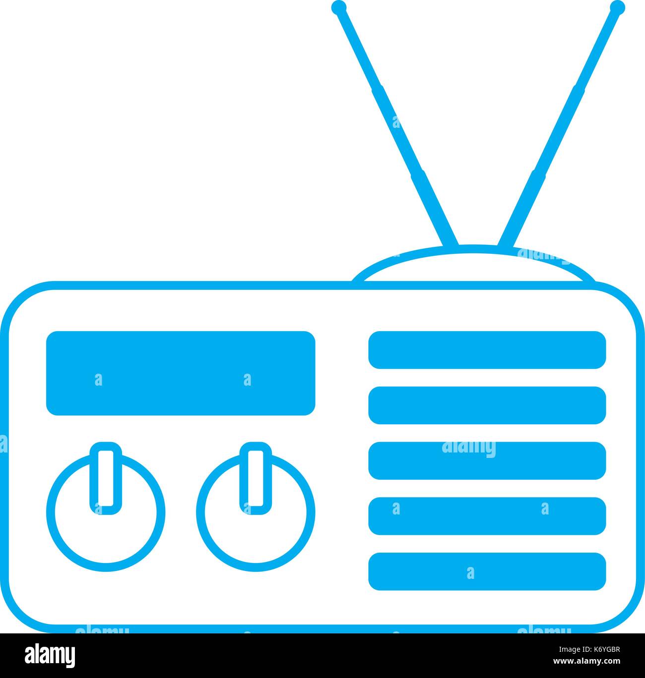 Old radio stereo Stock Vector Image & Art - Alamy