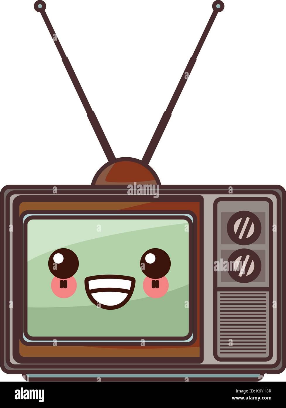 Kawaii Retro Future Smart TV Tablet Old School Meets Cute New Tech Gadget |  Poster