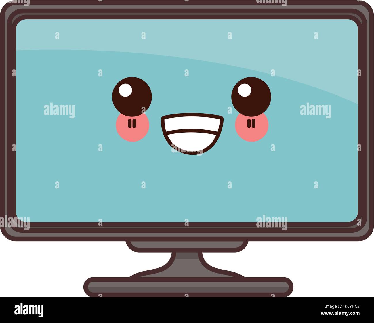 Tv media technology cute kawaii cartoon Stock Vector Image & Art - Alamy