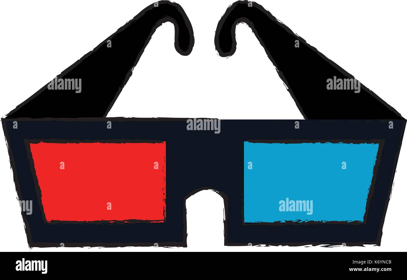 3d glasses isolated icon Stock Vector Image & Art - Alamy