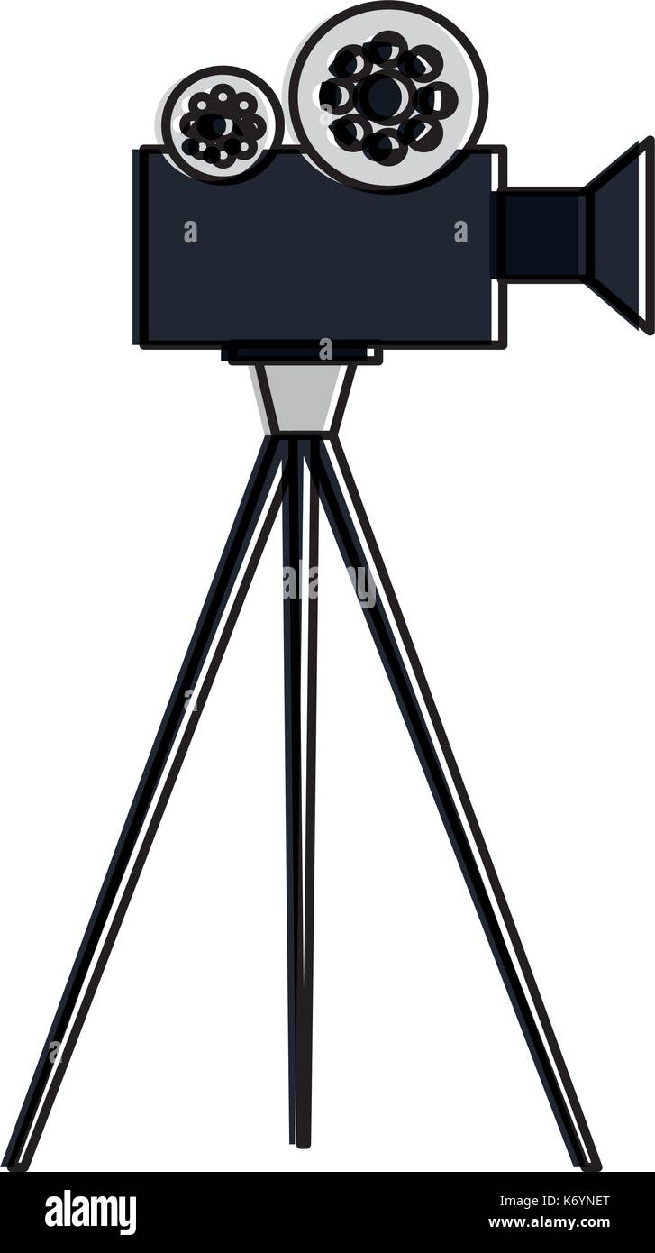 film video camera with tripod Stock Vector Image & Art Alamy