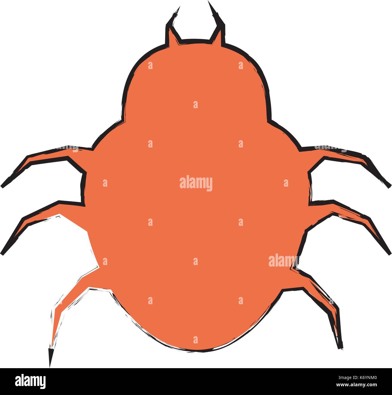 spider virus infection icon Stock Vector