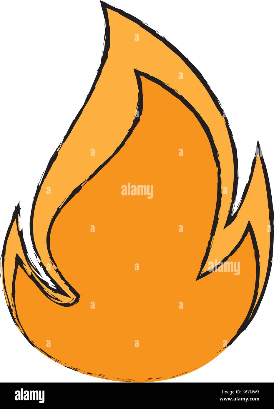 fire flame isolated icon Stock Vector Image & Art - Alamy