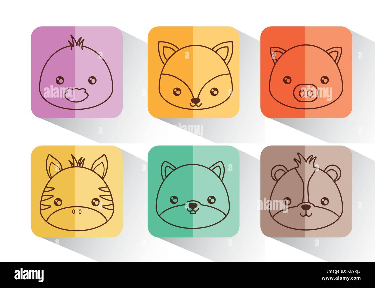 Cute animals design Stock Vector Image & Art Alamy