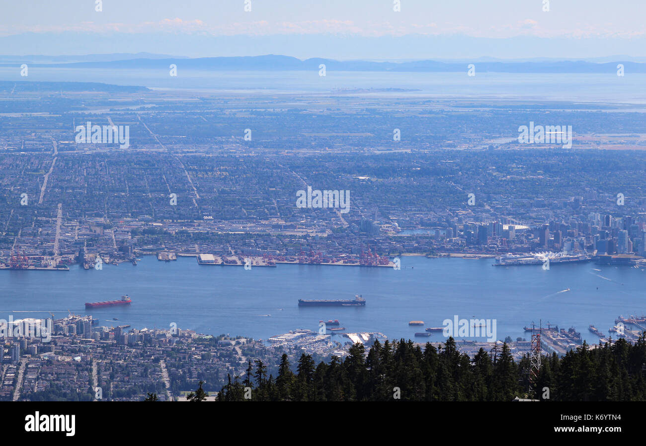 Aerial view of Vancouver, Canada Stock Photo - Alamy