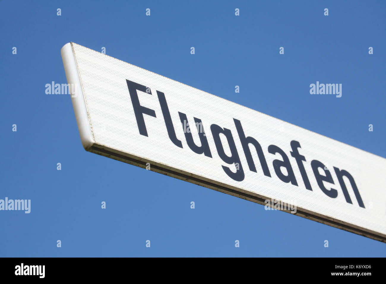 Road Sign Street Name Flughafen (Airport in German Stock Photo Alamy