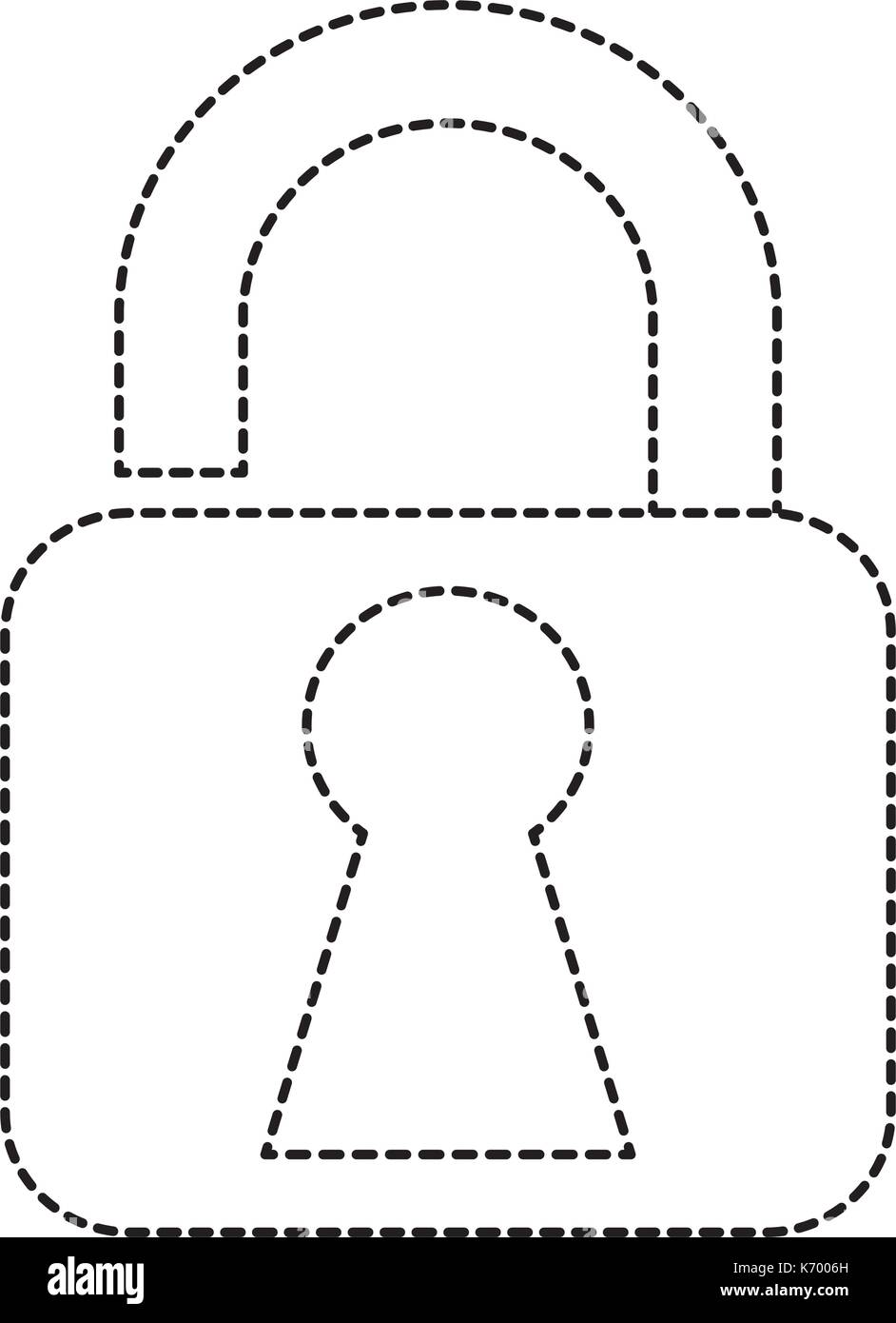 safe padlock isolated icon Stock Vector Image & Art - Alamy