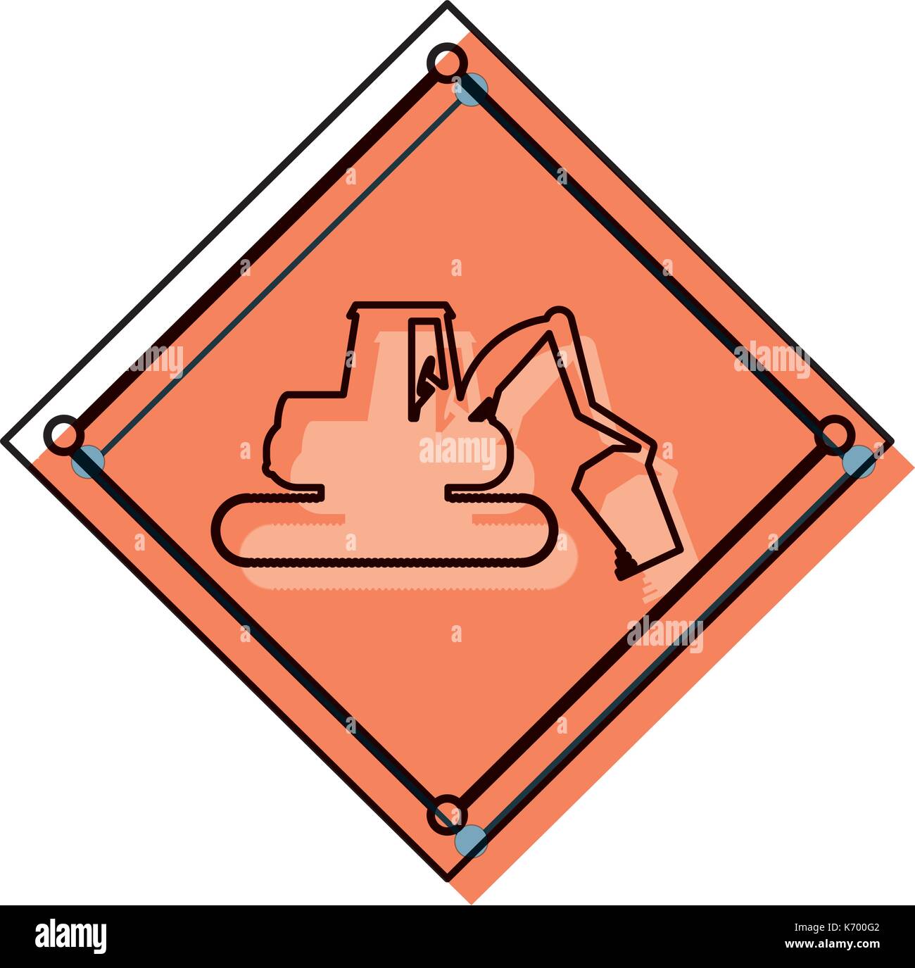 construction warning sign Stock Vector Image & Art - Alamy
