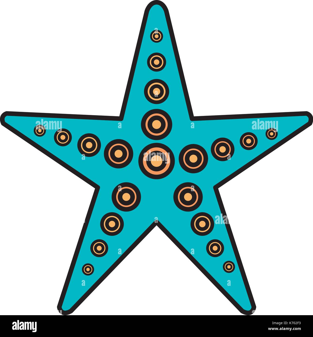 starfish animal isolated icon Stock Vector Image & Art - Alamy