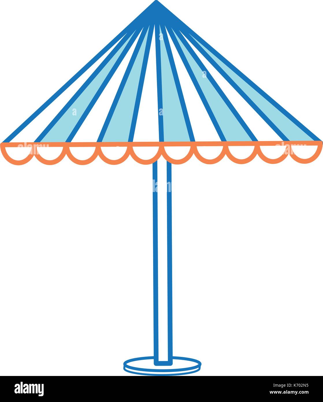 beach umbrella isolated icon Stock Vector Image & Art - Alamy